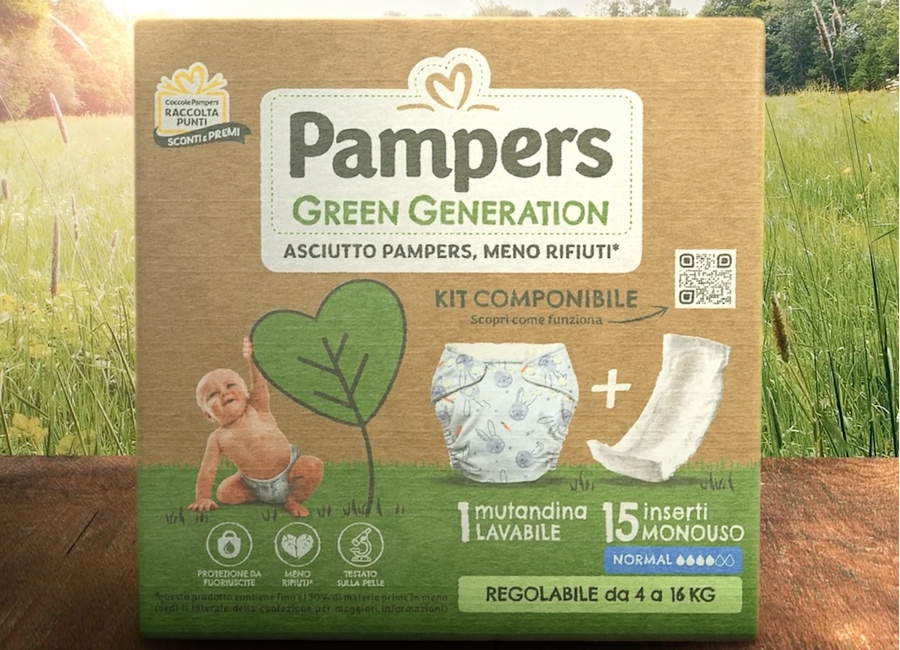 pannolini pampers green generation