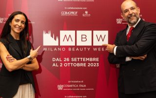 Ambra Martone e Benedetto Lavino presentano la Milano Beauty Week 2023