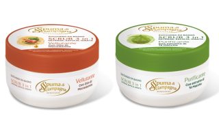 spuma di sciampagna scrub corpo