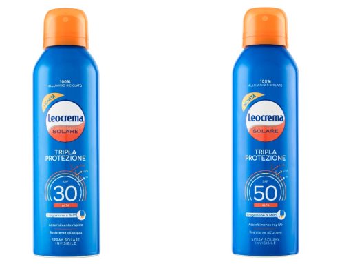Leocrema: due formati spray ampliano la linea di solari Tripla Protezione