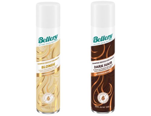 Bellery presenta due nuove formule di shampoo secco per capelli biondi e scuri