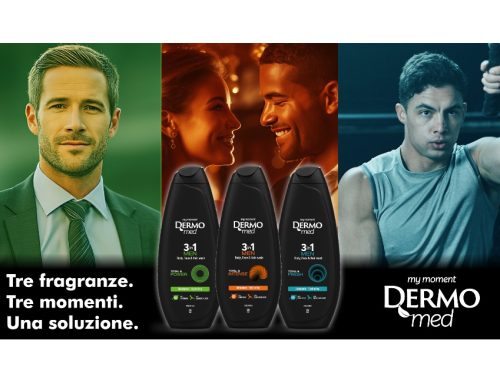 Arriva a scaffale Dermomed Men 3-in-1: il bagnodoccia tutto in uno per la cura maschile
