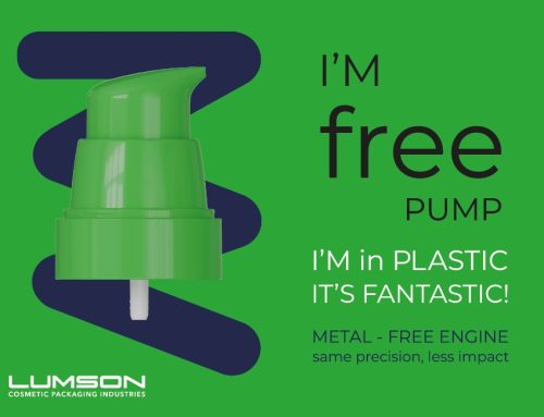 Lumson lancia Free, la nuova pompa metal-free per cosmetica sostenibile
