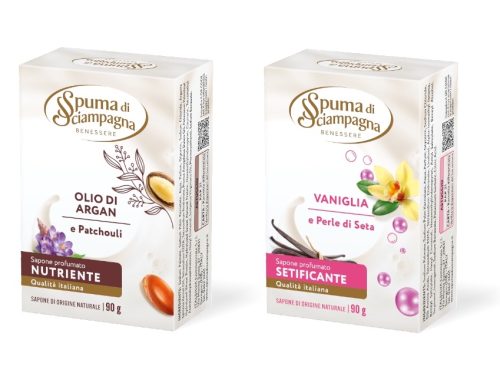 Spuma di Sciampagna presenta due nuove referenze della linea Saponi Solidi Profumati