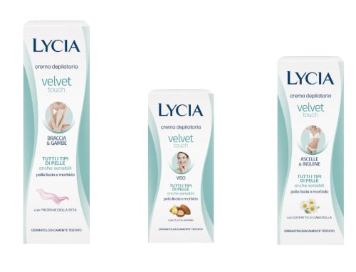 Lycia punta sulla depilazione in crema Velvet Touch per il periodo estivo